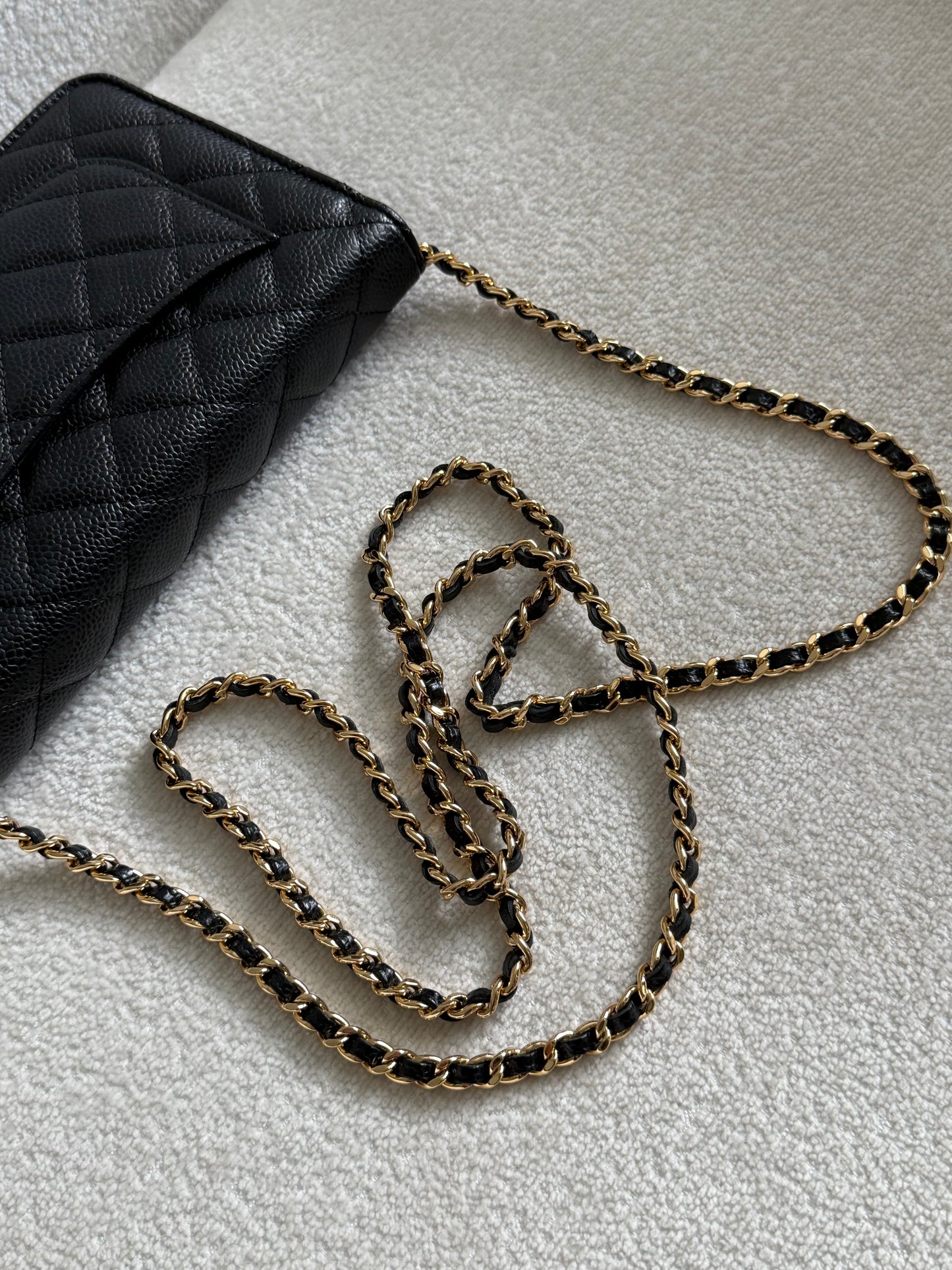 Chanel classic wallet on chain