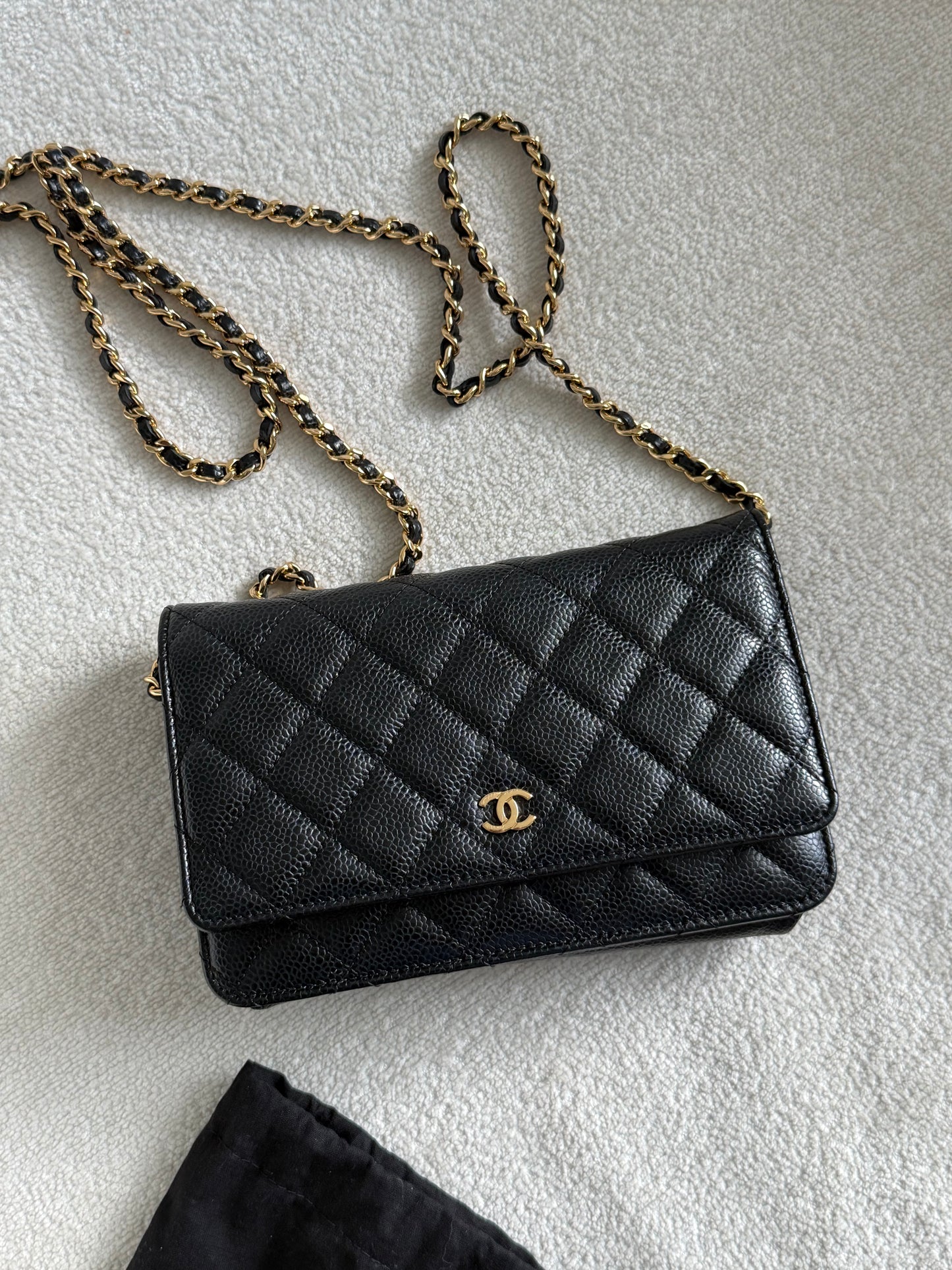 Chanel classic wallet on chain