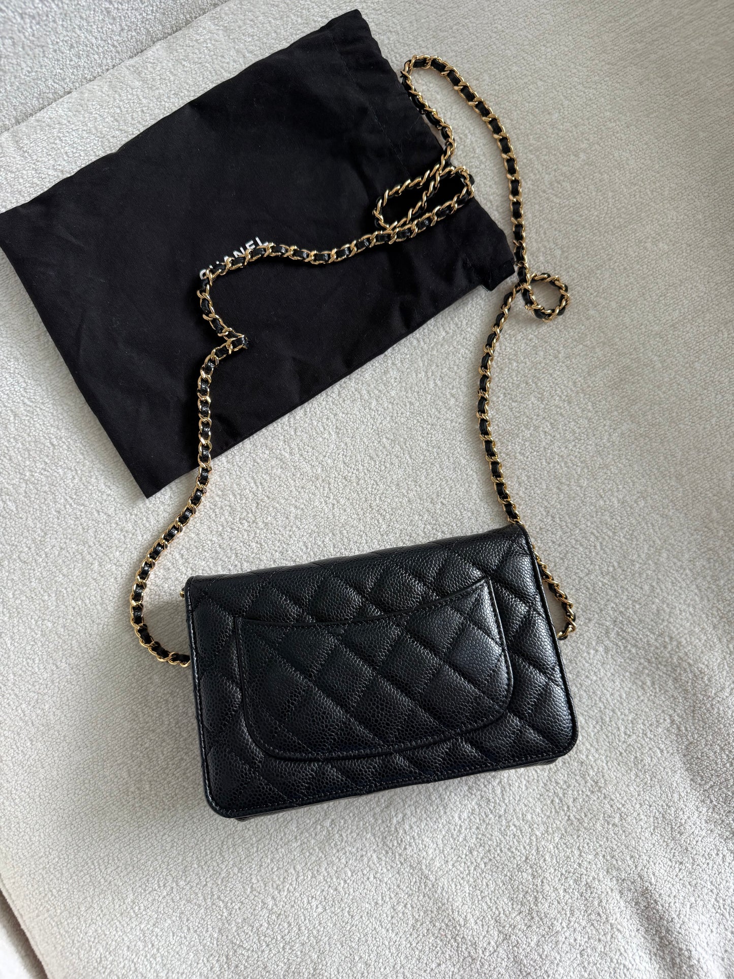 Chanel classic wallet on chain