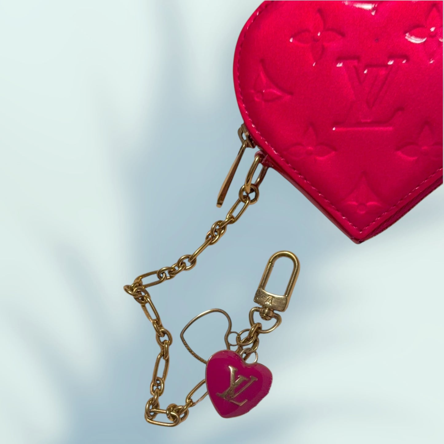 Louis Vuitton Vernis heart coin purse