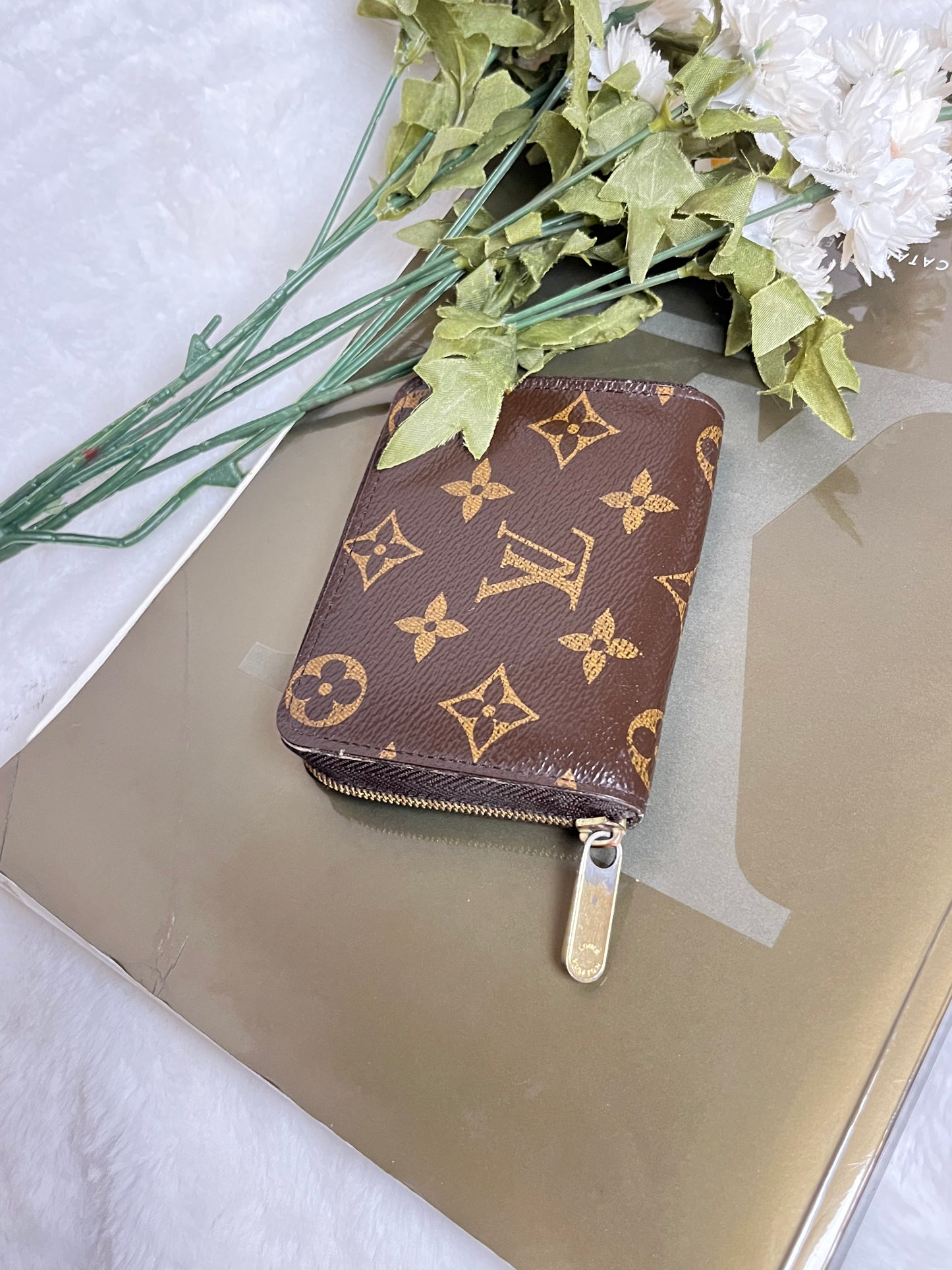 Authentic pre-owned Louis Vuitton mini compact zippy wallet