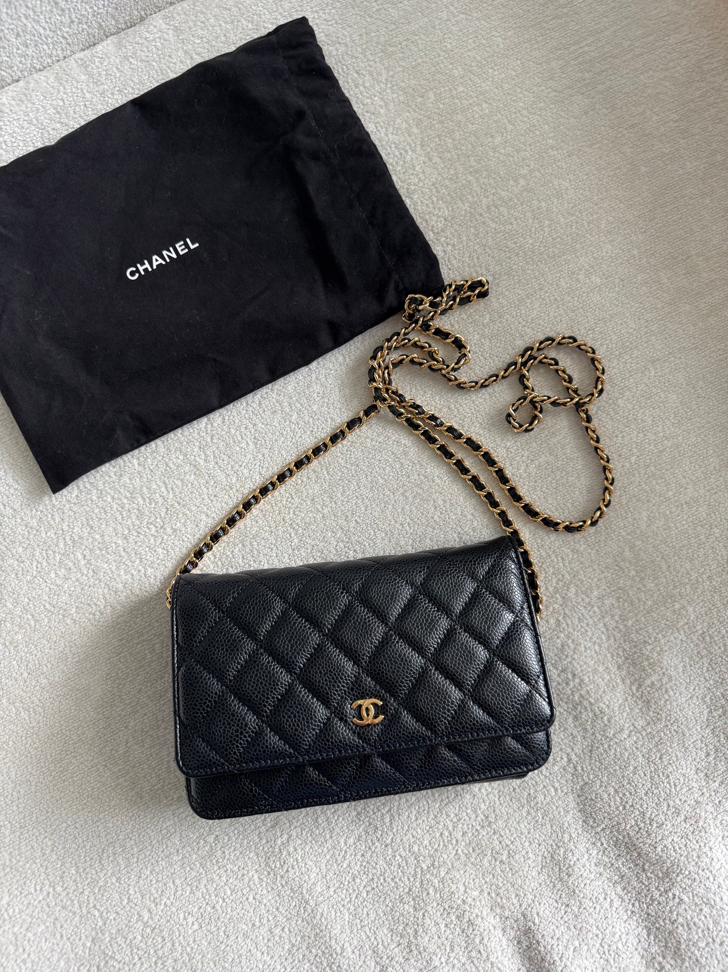 Chanel classic wallet on chain