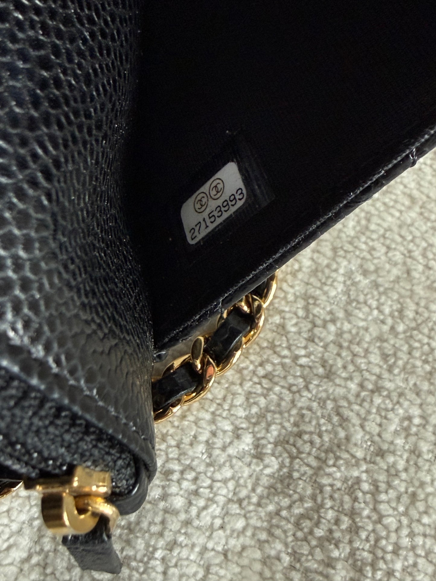 Chanel classic wallet on chain