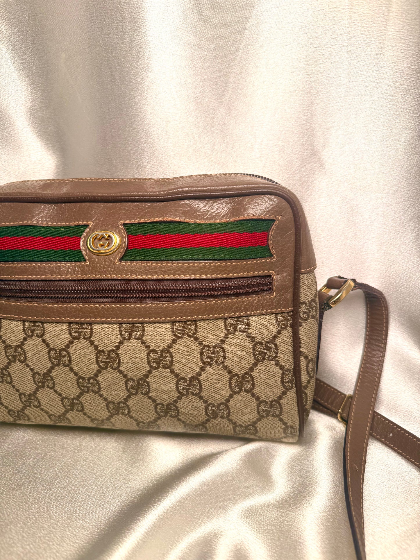 Gucci ophidia sherry line crossbody shoulder bag