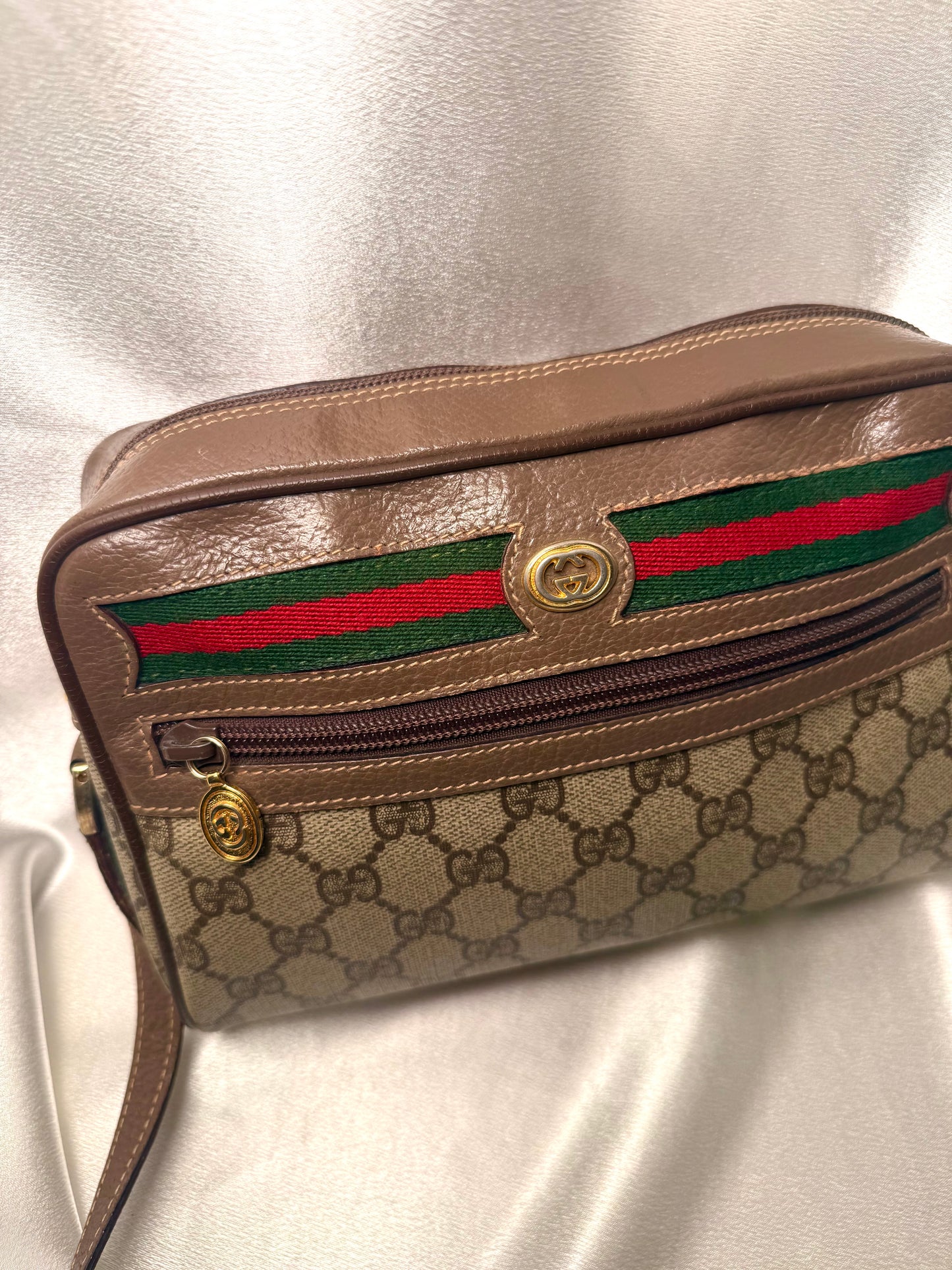 Gucci ophidia sherry line crossbody shoulder bag