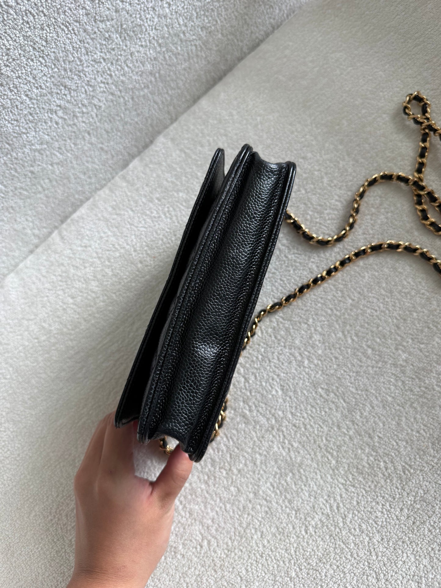 Chanel classic wallet on chain