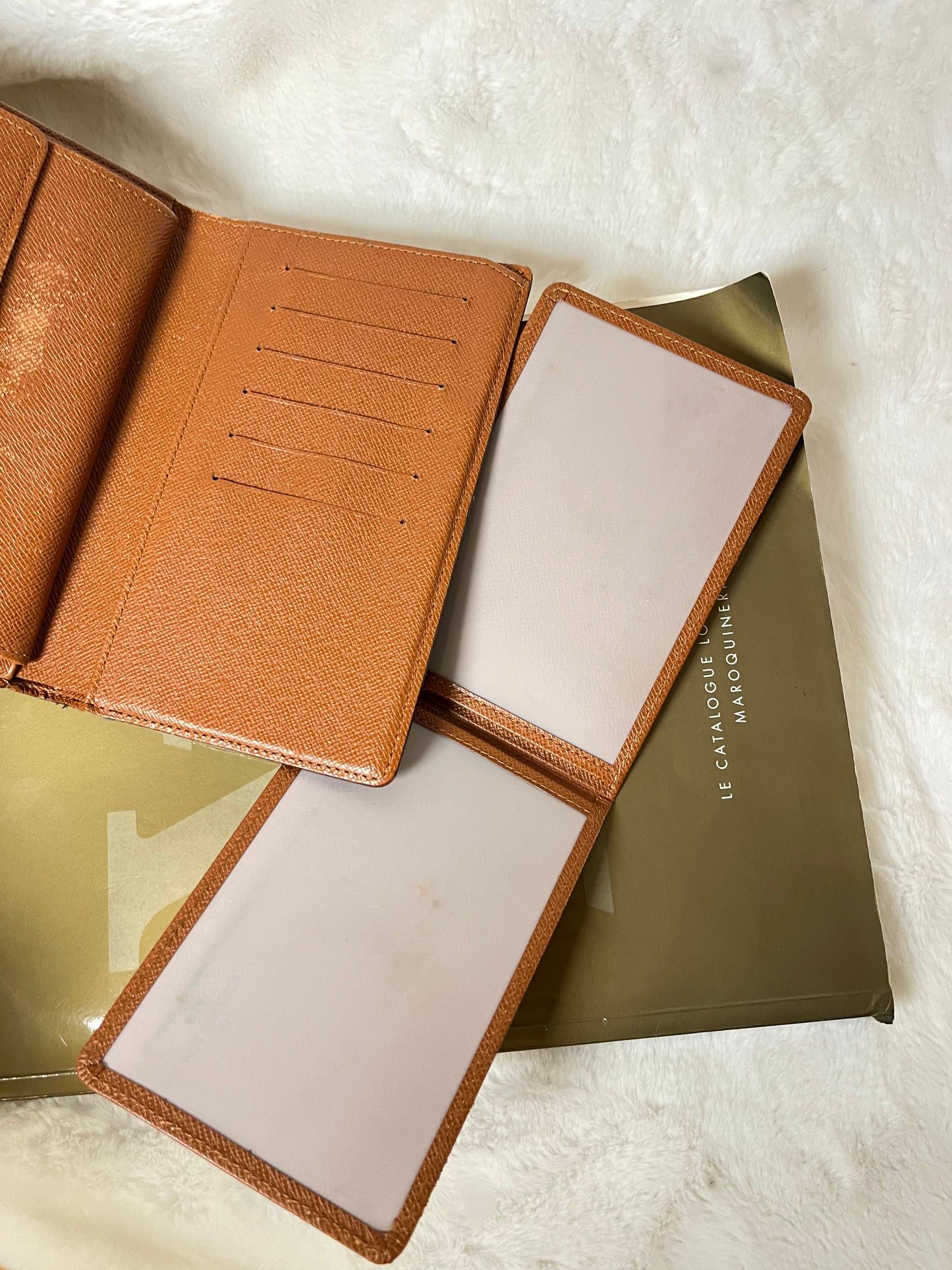 Authentic pre-owned Louis Vuitton Tresor papier trifold wallet