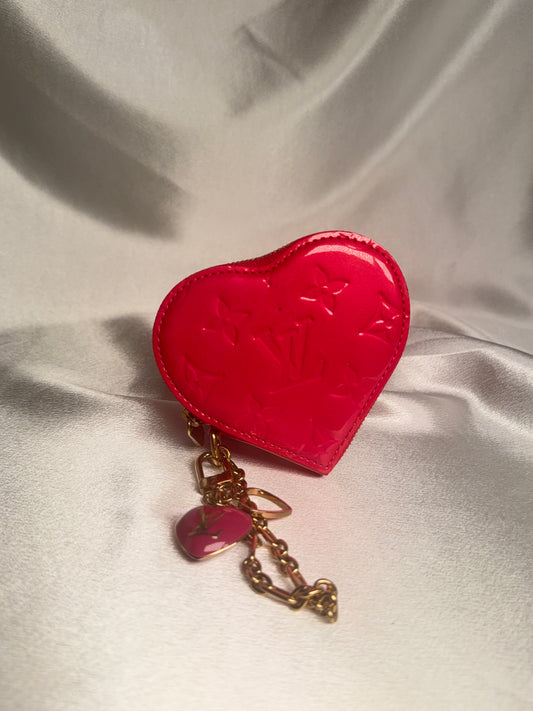 Louis Vuitton Vernis heart coin purse