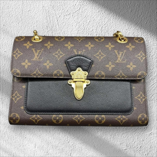 Louis Vuitton Monogram Black Victoire Shoulder Bag