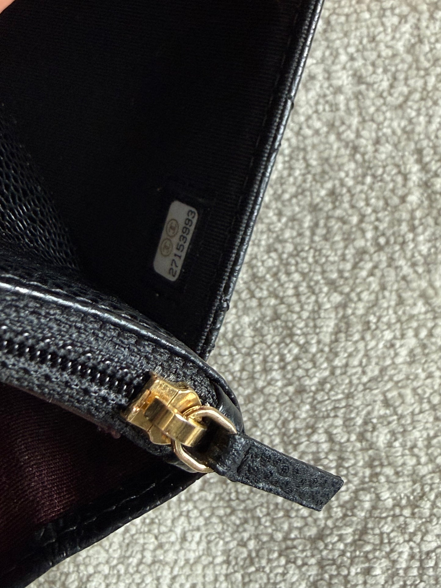 Chanel classic wallet on chain