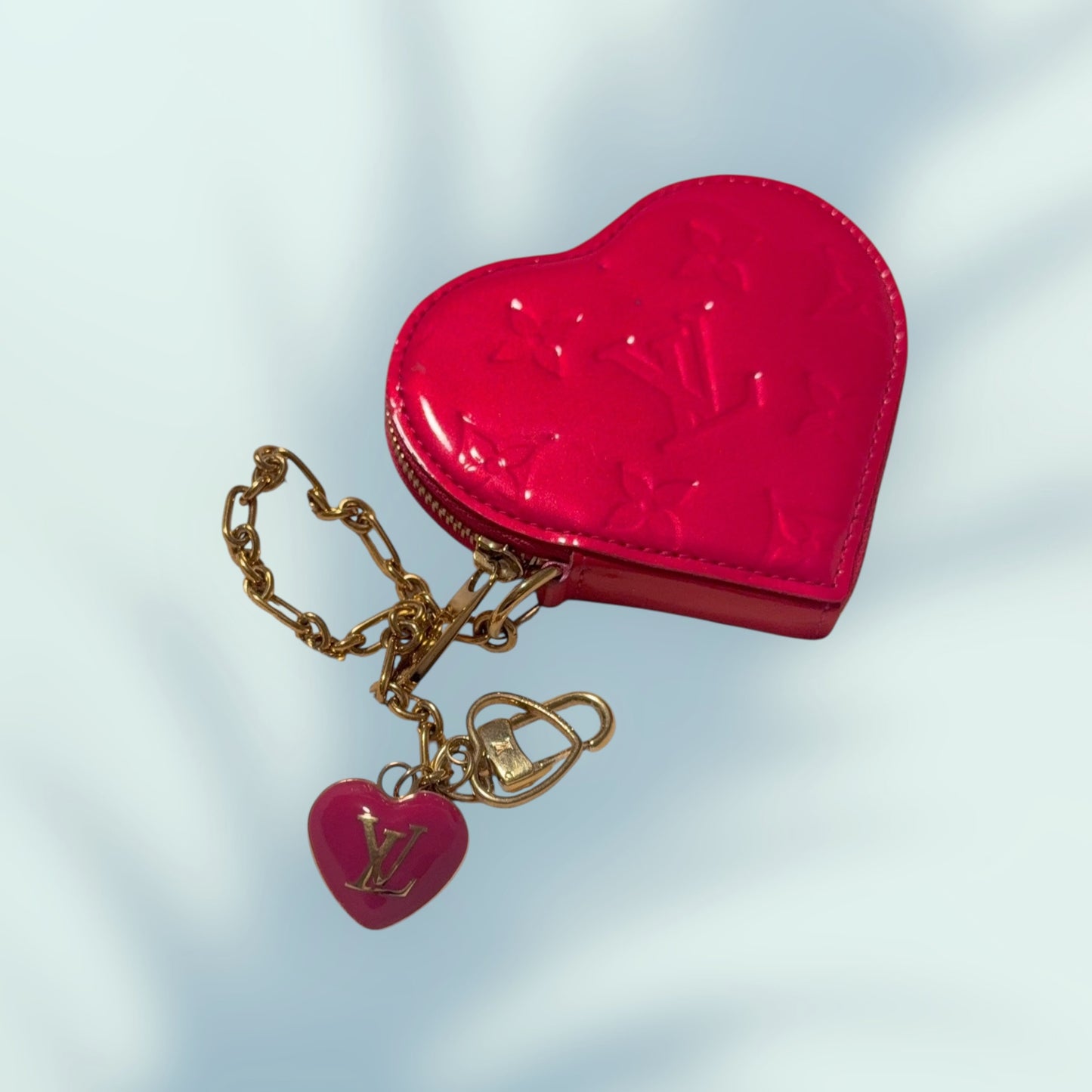 Louis Vuitton Vernis heart coin purse