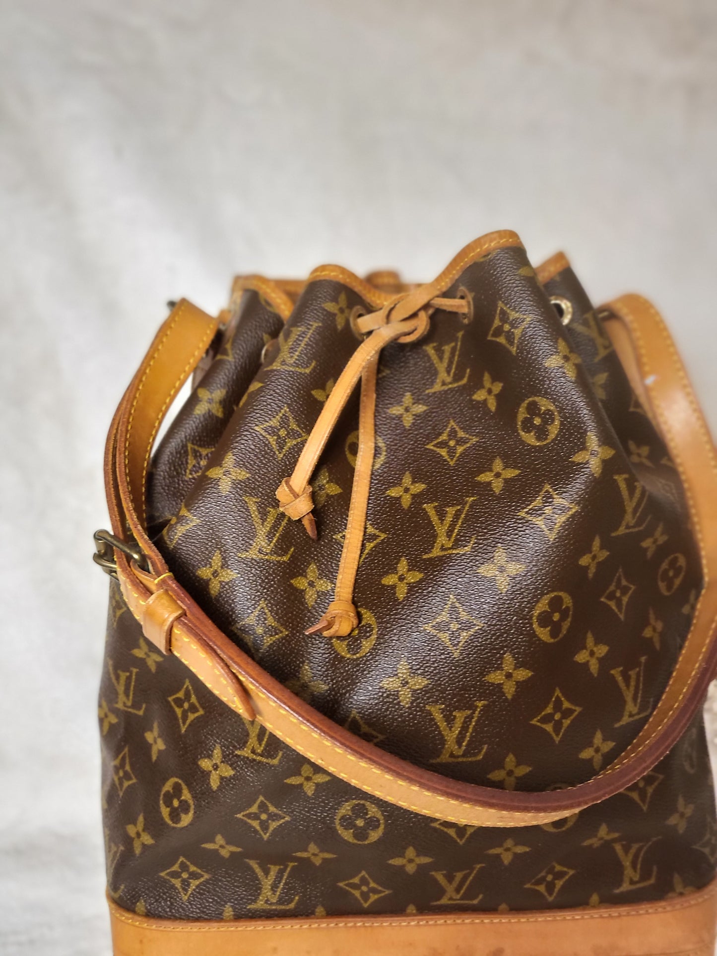 Authentic pre-owned Louis Vuitton Noe GM bucket shower bab