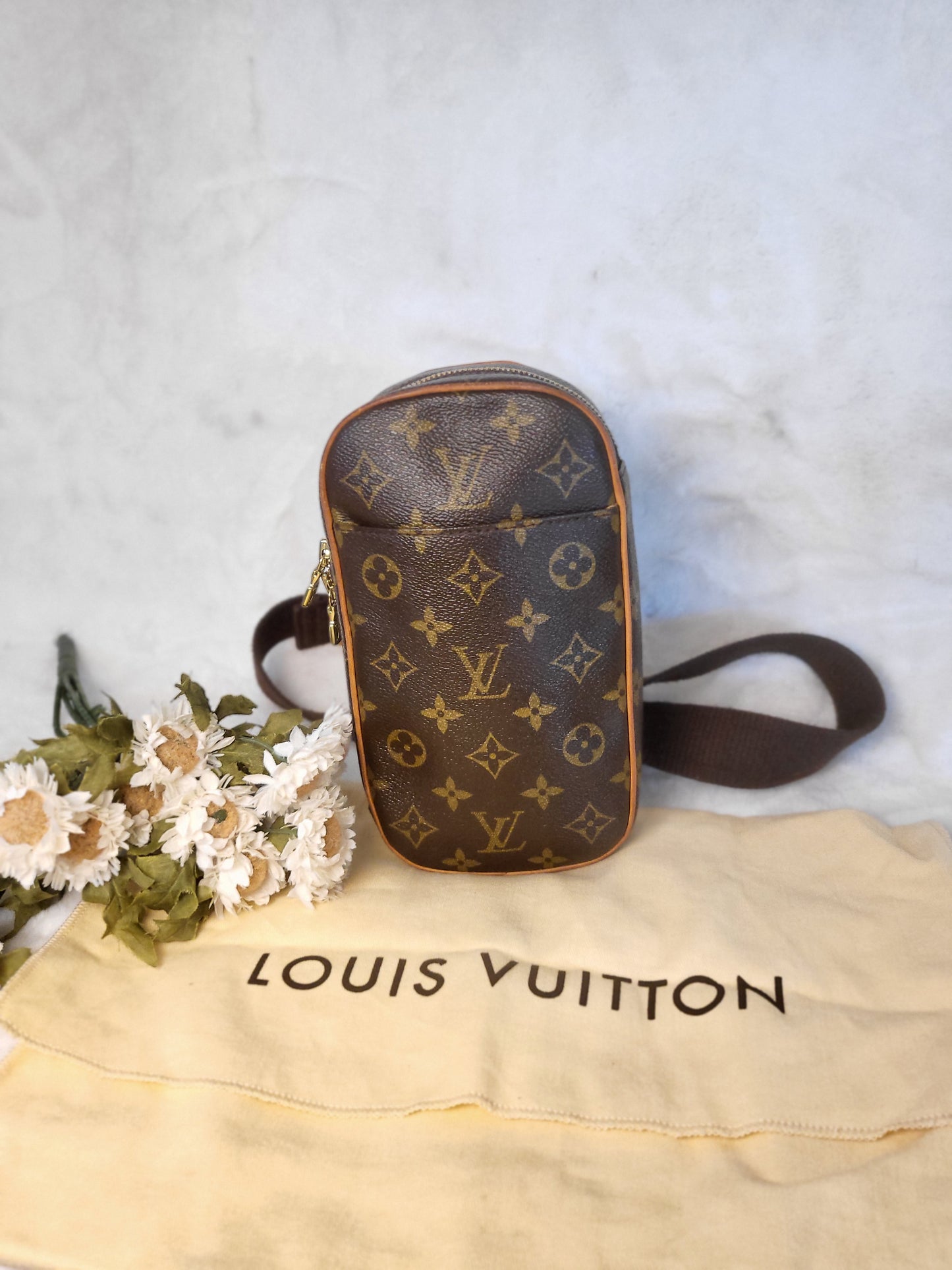 Authentic pre-owned Louis Vuitton Pochette Gange bum bag waist bag