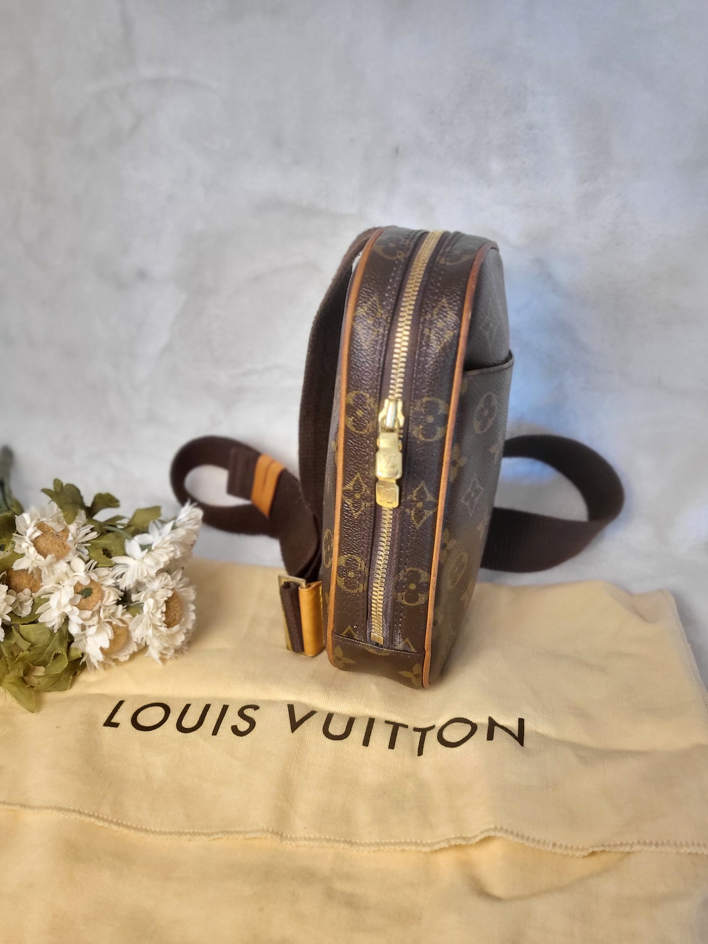 Authentic pre-owned Louis Vuitton Pochette Gange bum bag waist bag
