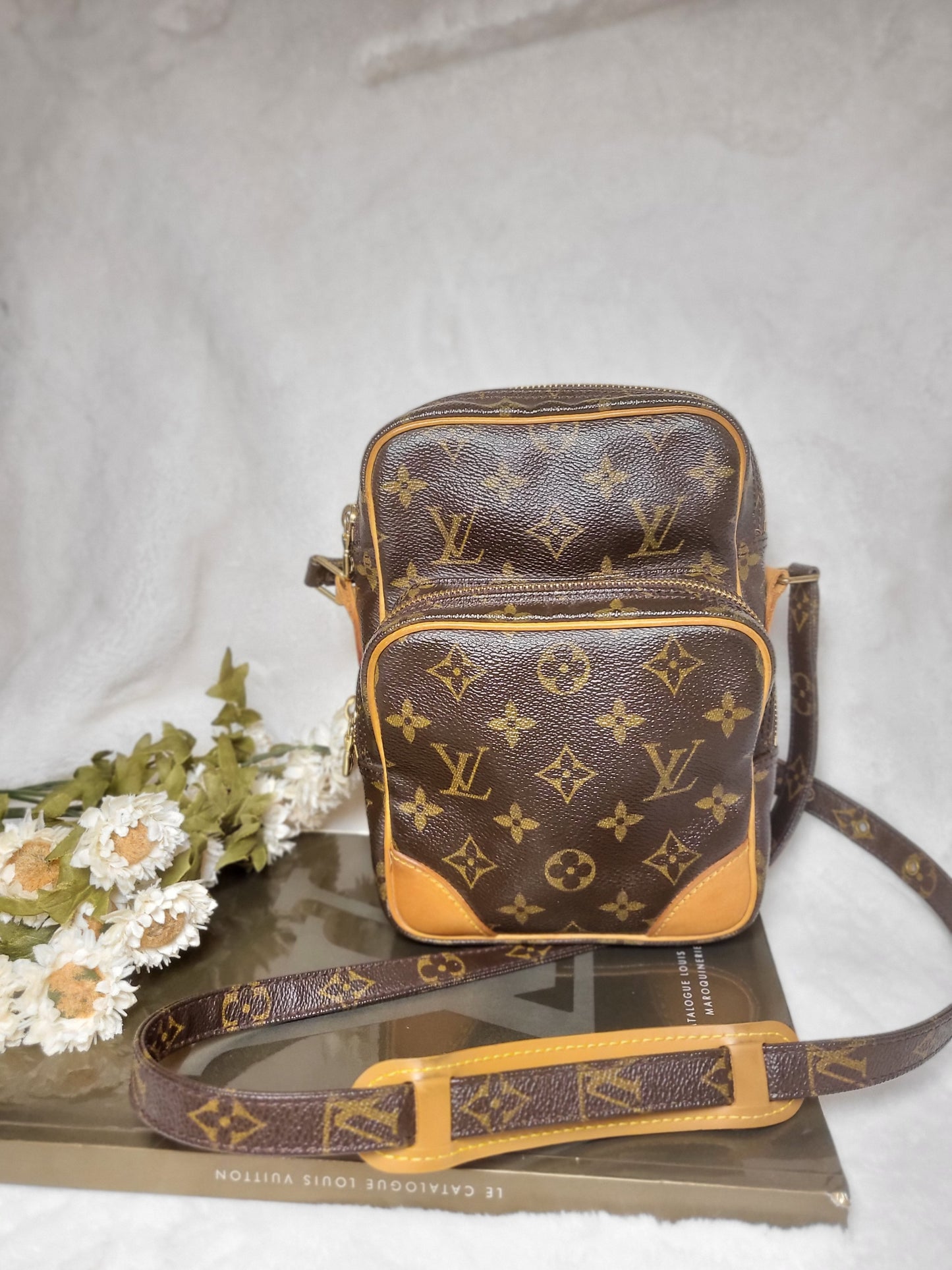 Authentic pre-owned Louis Vuitton Amazone pm crossbody shoulder bag