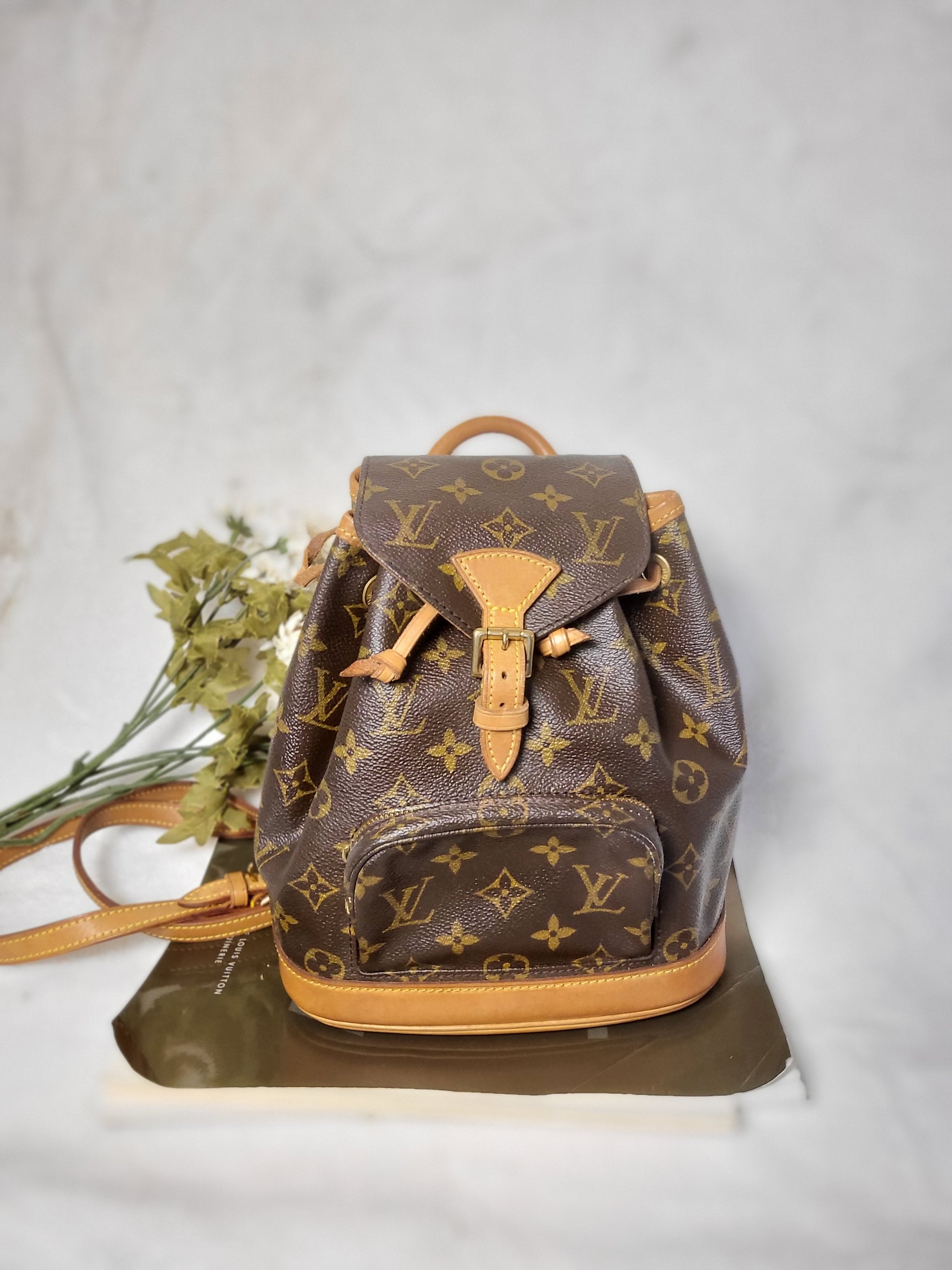 all louis vuitton vintage backpack Authentic pre-owned Louis Montsouris mini backpack – Little Bean Vintage