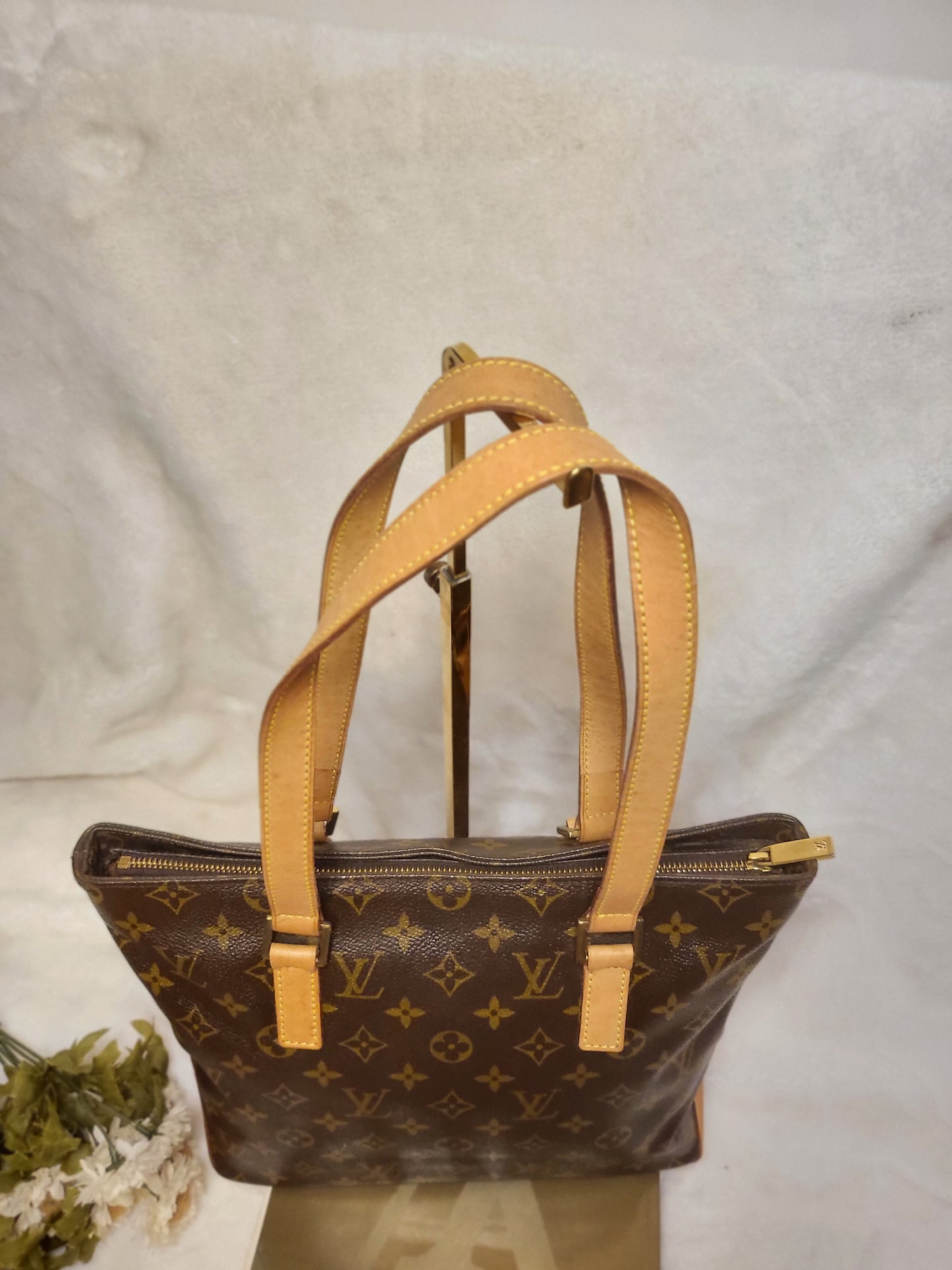 Authentic pre-owned Louis Vuitton Cabas Piano shoulder bag