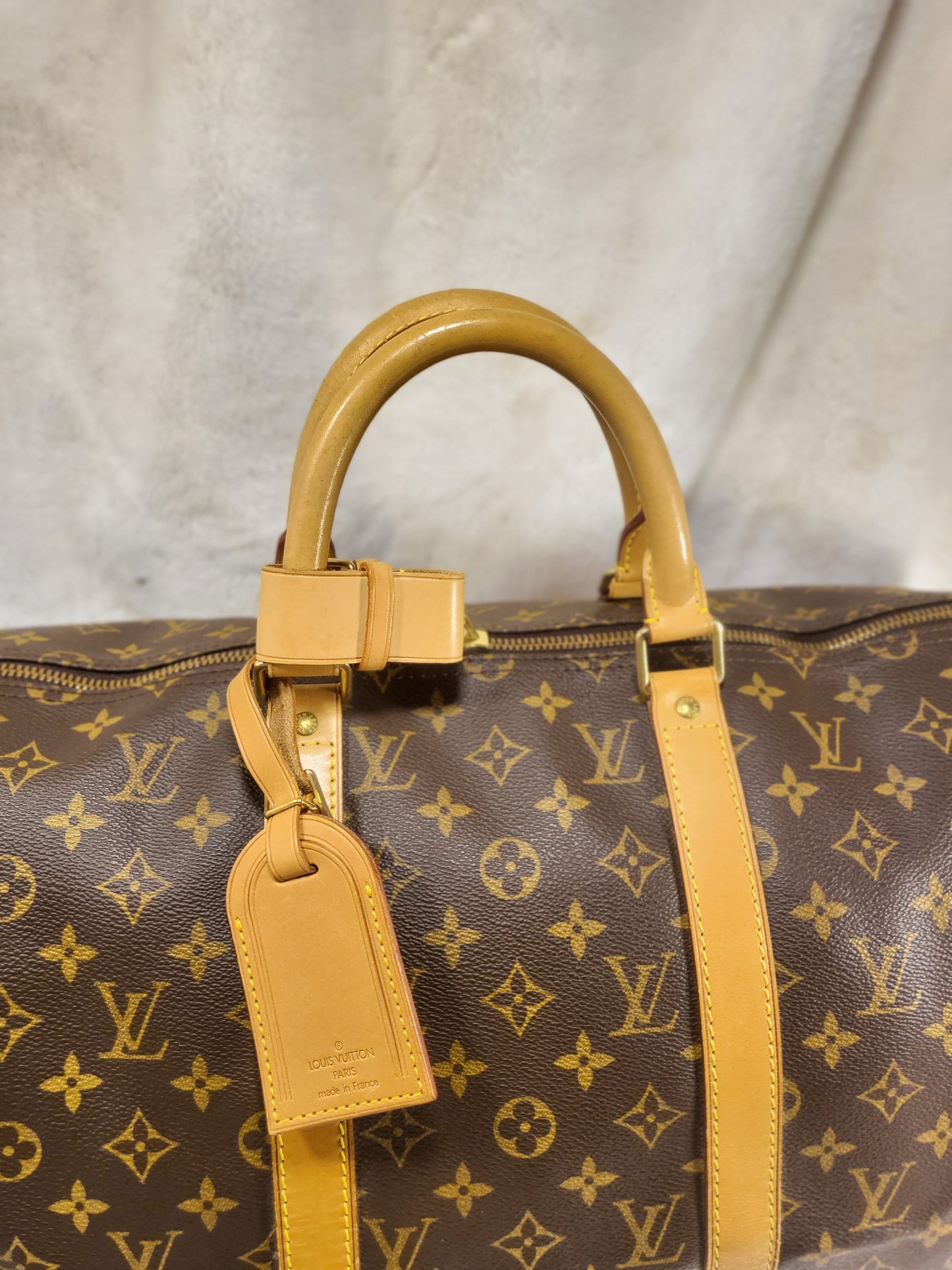Authentic pre-owned Louis Vuitton Keepall 50 duffel travel bag