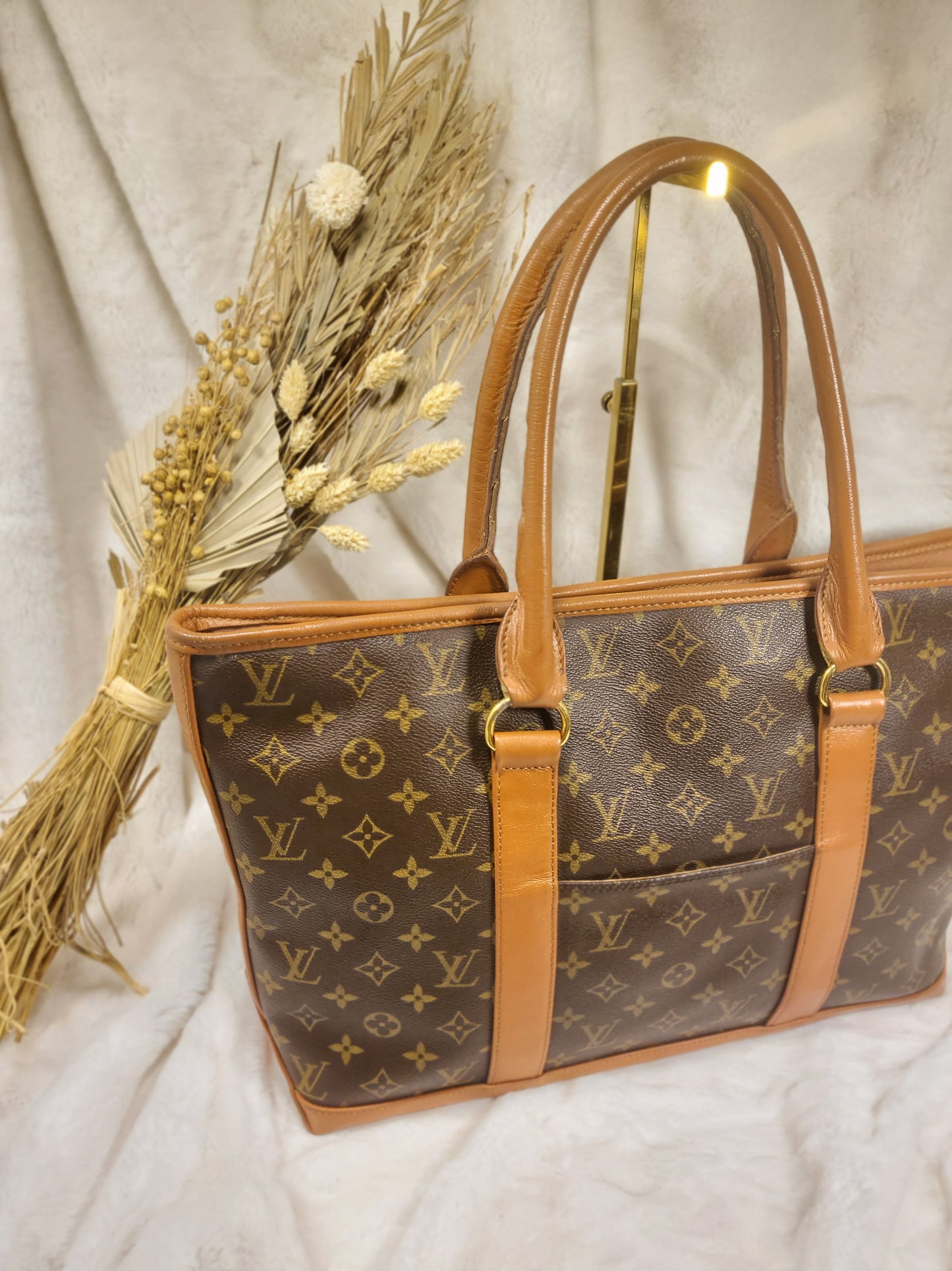 Authentic pre-owned Louis Vuitton Weekend pm tote shoulder bag