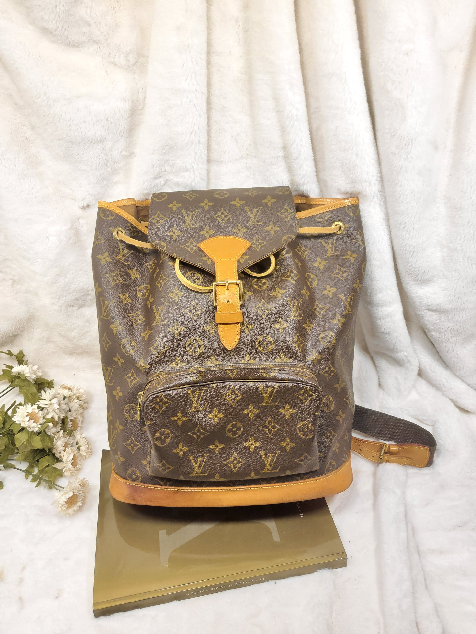 Louis Vuitton, Bags, Beautiful Authentic Louis Vuitton Monogram  Montsouris Gm Backpack