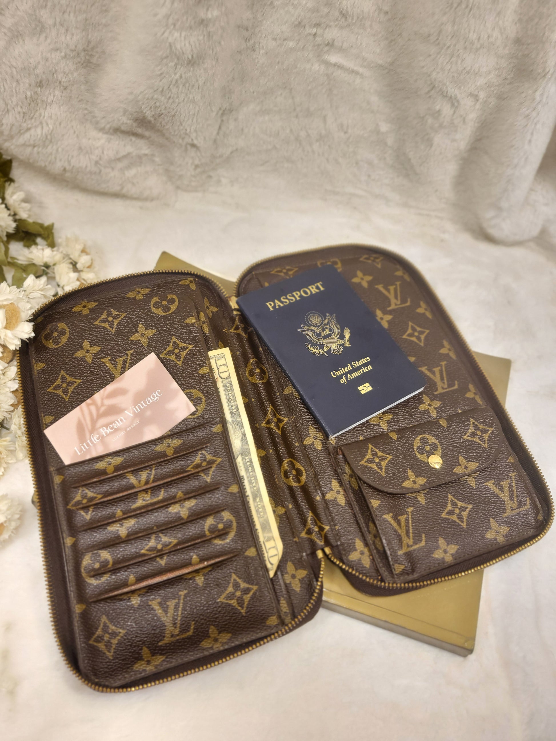 Used Louis Vuitton Monogram Organizer de Voyage M60119 Travel Case Unisex  Bag 